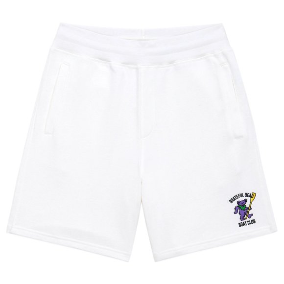 NWT Rowing Blazers x Grateful Dead Boat Club Reverse Weave Sweatshorts in White